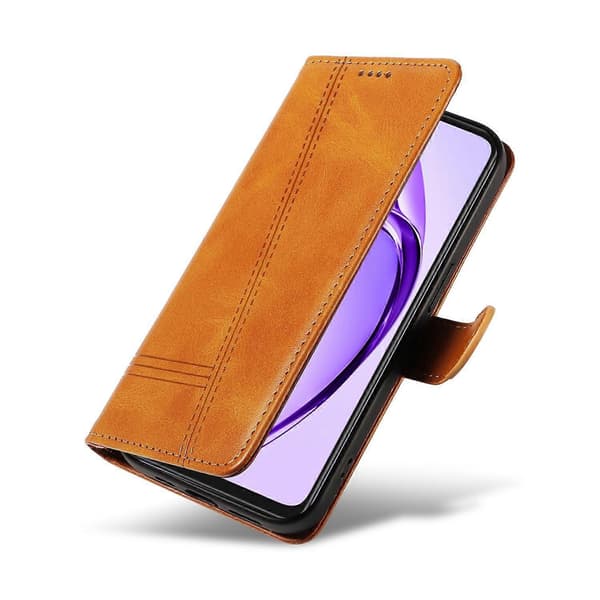 Kompatibel med Oppo A3x 4G Telefonfodral - Perfekt Yellow