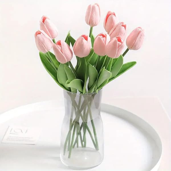 30 tekotulppaanikimppua – ”Realistic Touch” tulppaanihääkoristeet *Punainen* red
