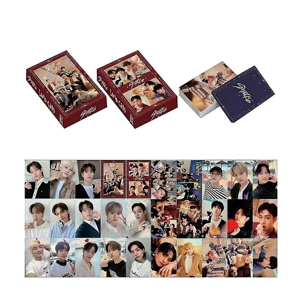 150 st Stray Kids Foto Cards Kpop Lomo Cards Hälsningskort - Perfekt