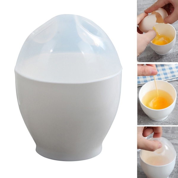 2 delar mikrovågsugn äggkokare Mini e Steam äggkopp ångade verktyg - Perfet