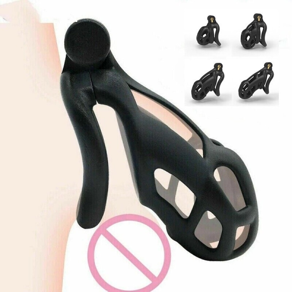 3D Male Cobra Resin Chastity Cage Lock Device Kit med 4 - Perfet S