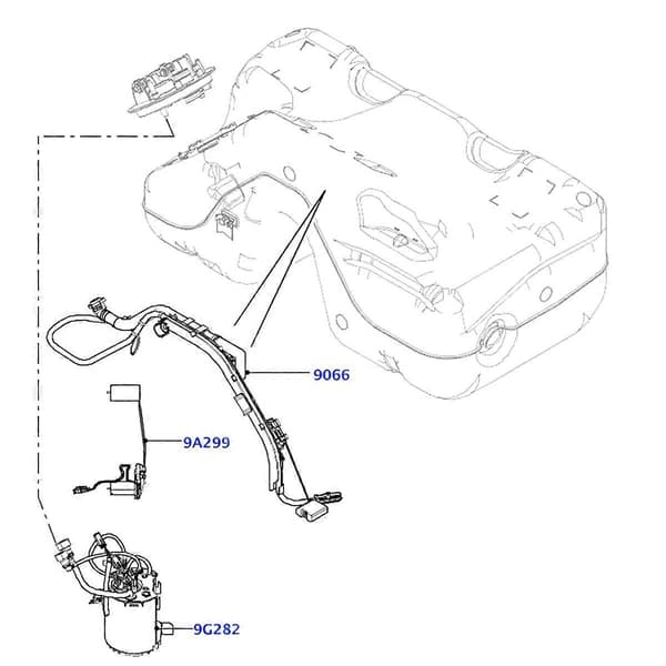 LR026193 Bil Drivstoffpumpeenhet Kompatibel med Range Evoque 2012-2019 2.2 A2C53408901 A2C5340890180-Perfet