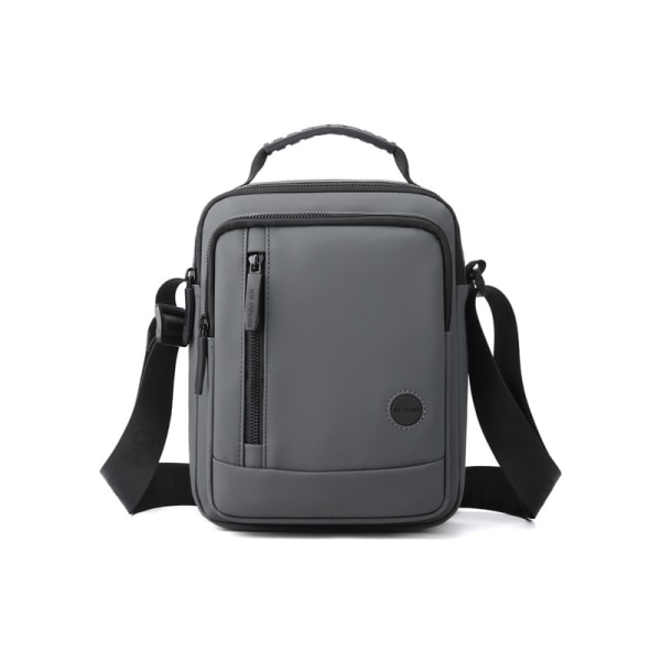 Liten Crossbody-veske i lerret for menn, liten skulder - Perfet green