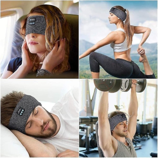 Bluetooth 5.0 -kuulokkeet Headband Sport Headband Uniharjoittelu - Perfet Grey