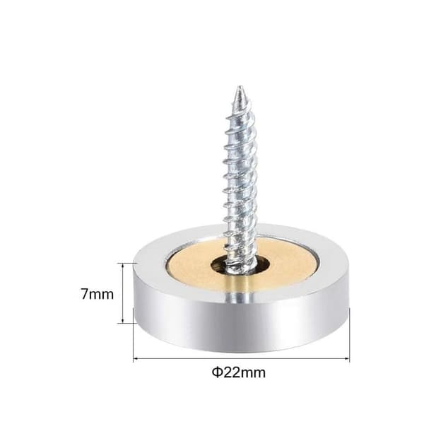 8 st dekorativa spegelskruvlock 16MM - Perfekt 16mm