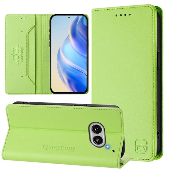 Magnetiskt Läderfodral Kompatibelt med Nothing CMF Phone 1-Perfet Grass Green Compatible with Nothing Phone 2a