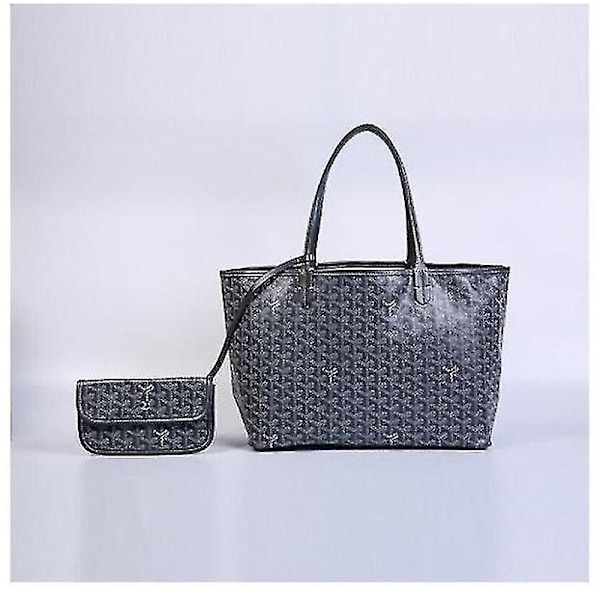 Hundtand Väska Stor Kapacitet Tote Väska Mamma Väska Tote Väska Present-yky-Perfet dark grey