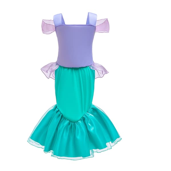Halloween Sjöjungfru Barnklänning Sjöjungfru Prinsessklänning Ariel Flickklänning-Grön - Perfet Green 130cm