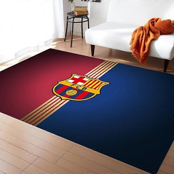 Retro Tæppe Fodboldklub Blødt Skridsikkert Meget Absorberende Tæppe Egnet til Studieværelse - Perfekt Barcelona 80x120cm