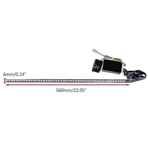 48 LED Vandtæt Knight Rider Advarselslys Scanner Blitzlys Strobe Kit 12v 5050 - Perfekt