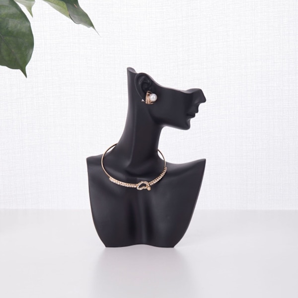 Smykker Vis Bust Resin Elegant Halskæde Øreringe - Perfet white