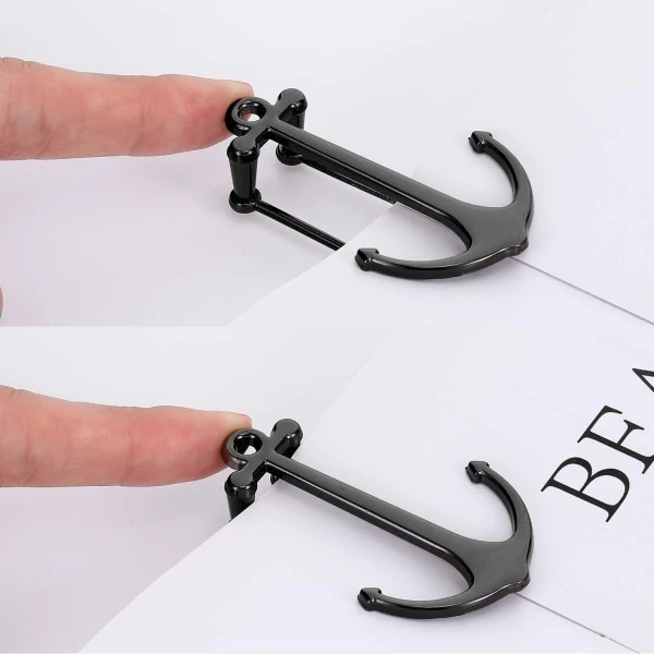 2 ankerbokmerker 2 ankerbokmerker Kreativt bokmerke Metall Sideholder Folding Bookmark - Perfet