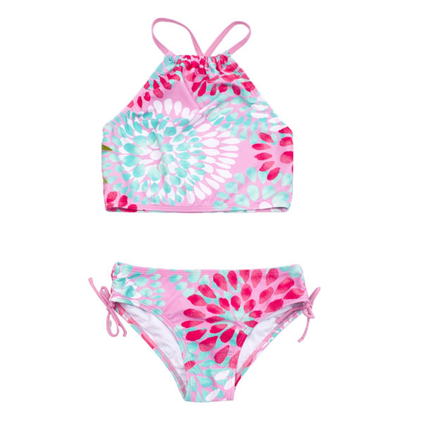 Diconna badedrakt for barn Badedrakt Sommer Barn Biquini Infantil Badedrakt Barn Jenter Bikinisett - Perfet pink 9-10years