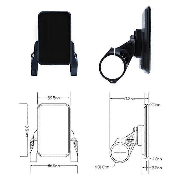 Elcykeldisplay 36V-72V Vattentät LCD-display NC-81F Elcykelpanel Instrumentbräda, Vattentät Kontakt - Perfekt