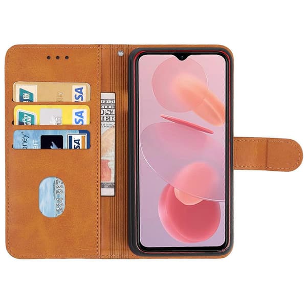 Läder Telefonfodral Kompatibelt med Ulefone Note 12P-Perfet Brown