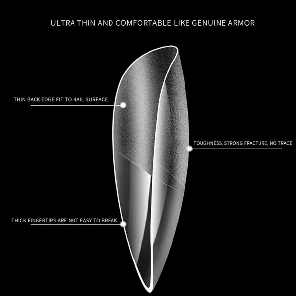 120 kpl. Vääränlainen kynsienpidennyskynsi koko cover akryylipuristin W - Perfetissä 4