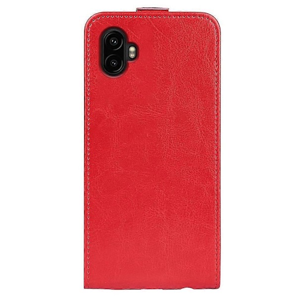 Kompatibel med R64 Textur Vertikal Flip Läder Telefonfodral-Perfet Red For Samsung Galaxy Xcover 7 Pro
