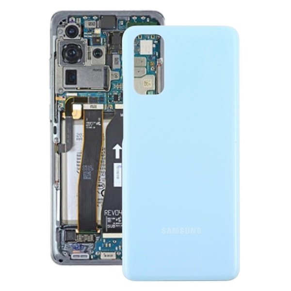 Yhteensopiva Samsung Galaxy S20:n kanssa Akun takakansi - Täydellinen Blue