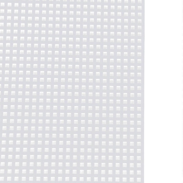 5 st Plastnät Canvas Ark 7 Count 33.5x26cm Vit Plast Canvas Ögonnät med 4 Sticknålar-Perfekt