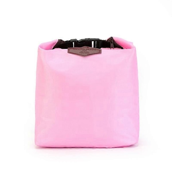 Isolerad Lunchväska Nylon Vattentät Lunchlådor Tote Matpåsar Termisk Kylare Picknick Mat-Perfekt pink