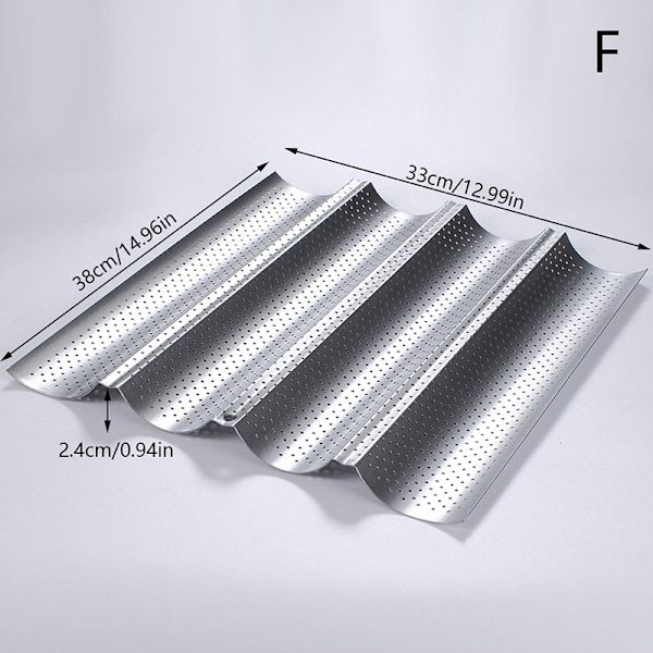 Pan Fransk Brød Form Bageform Rille Slange Toast - Perfet F