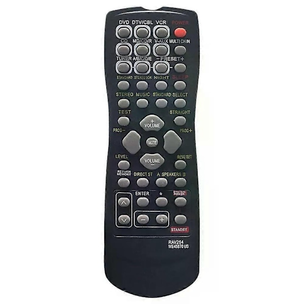 Ny erstatning RAV254 WE45870 US Kompatibel med Yamaha AV Fjernbetjening RX-V350 RX-V359-Perfekt
