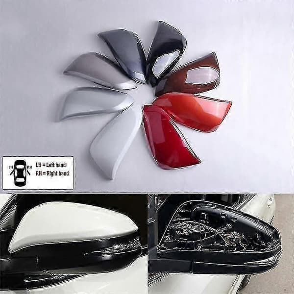 Kompatibel med Toyota Rav4 2013 - 2019 Sidespejlsdæksel, Bakspejlskappe & Etui - Perfekt White Left