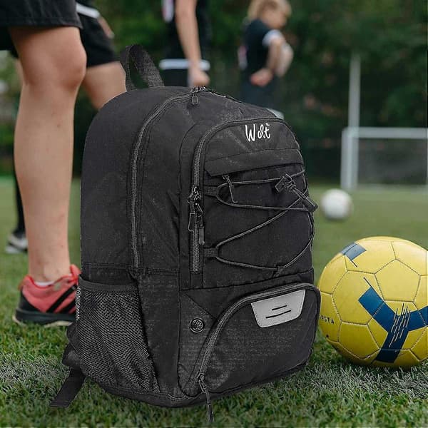Ungdomsfotbollsväska med bollfack och skoficka - Perfekt Red