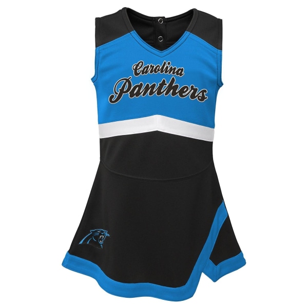 NFL Mädchen Cheerleader Dress - Carolina Panthers - Perfet Multi 110-120 (US 5-6)
