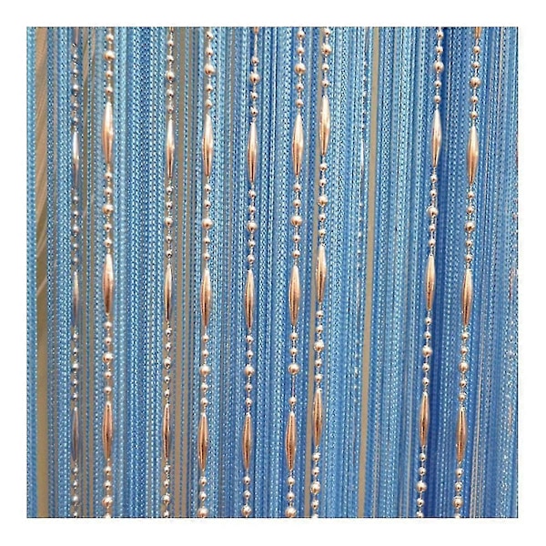 Perle-dørgardin Hjemmedekorasjon 1mx2m-Perfet sky blue