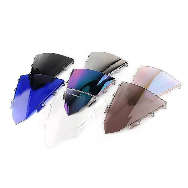 Cbr 500 R Motorcykel Racing Vindskærm Vindskærmsskærm Deflektorer Dobbelt Boble Kompatibel med Honda Cbr500r 2016 2017 2018-Perfekt Blue