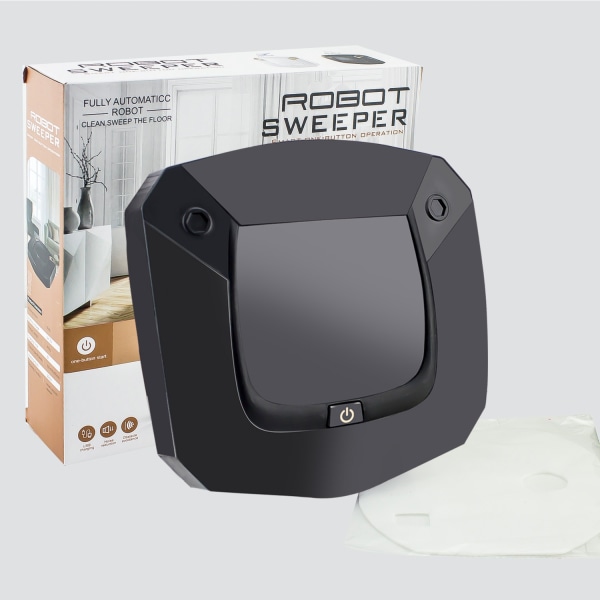 Square robot laddningsbar automatisk hushållsrengöring - Perfet black