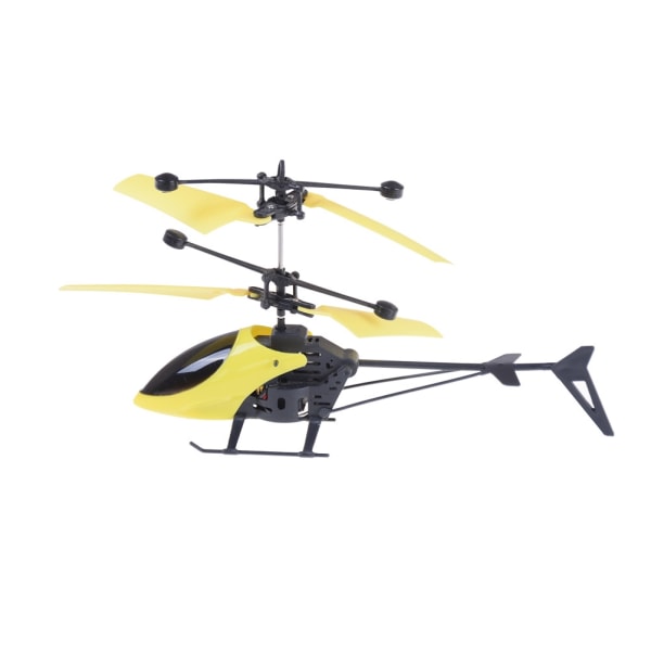 USB Charge LED RC Infrared Induction Helicopter Airplane - Perfet Yellow