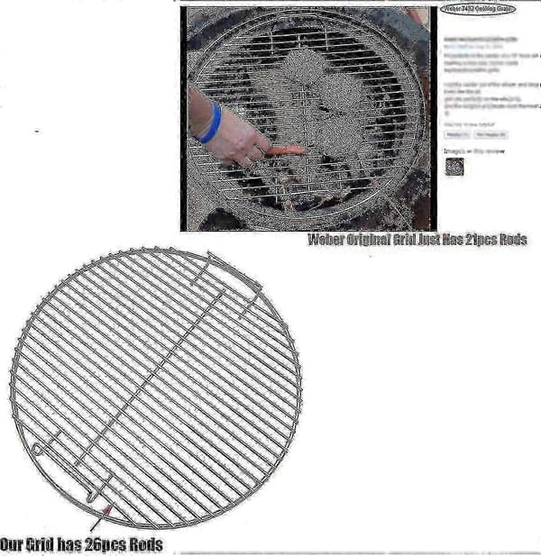 44,5 cm erstatningsrist for Weber 47 cm grill - Perfekt