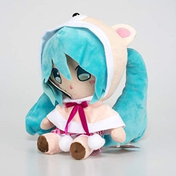 Hatsune Miku 10" mjuk plyschdocka (bär björnhatt) - Perfet