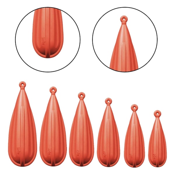 Fiskeövningspluggar Slitstarka Kastpluggar för Lekplats Gård Gräsmatta Orange 5st-Perfet Orange 6pcs