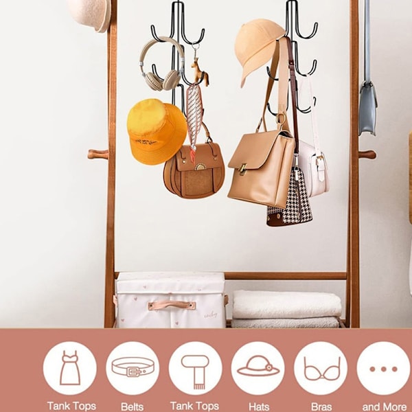 Lommebøker Håndvesker Hangers Robuste plassbesparende kleshengere i metall Vesker - Perfet