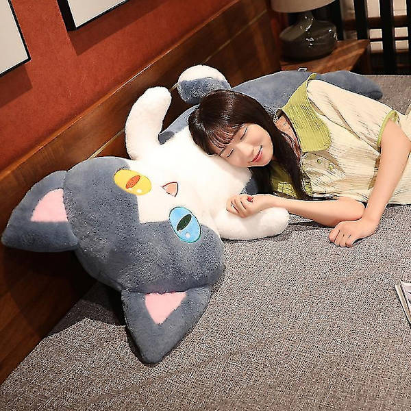 50/85/135cm Kawaii Transform Haj Haj Plush Leksaker Rolig Haj Katt Kudde Fylld Mjuk Djurdockor Intressant Födelsedagspresent-Perfekt 85cm