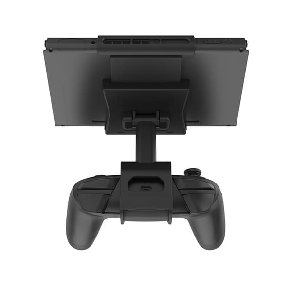 Justerbart sammenleggbart stativ for Switch Pro-kontrollere, med klips, håndtak og et roterende stativ; tilbehør til spillkonsoll
