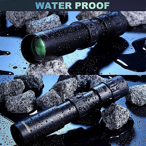 10-300X Zoom Militær Metal HD Bak4 Kraftfuld Kikkert Lang Rækkevidde Kvalitet Bærbar Professionel Teleskop Monokulær til Jagt - Perfekt 10-300x