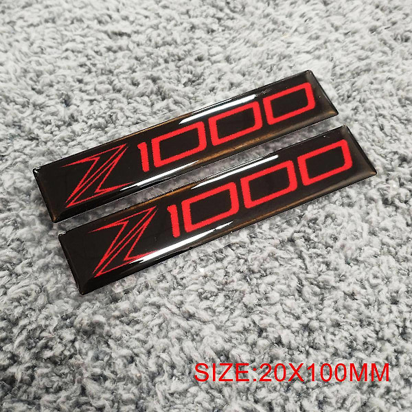 Kompatibel med Kawasaki Grøn Sticker 3d Logo Mærkater 3 D Z800 Z750 Z900 Z1000 Z650 Z400 2019 2020 2021 2022-Perfekt Z1000 Red