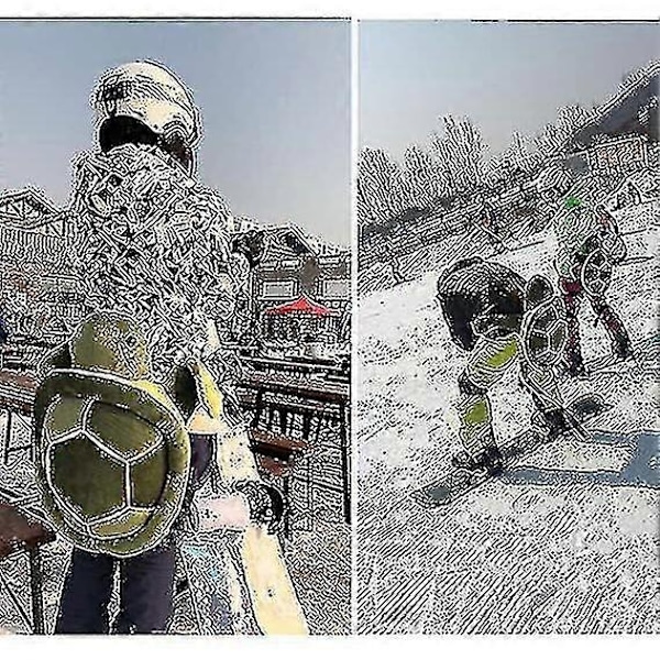 Skyddsredskap för skidåkning, skridskoåkning, snowboard - Söt sköldpaddsformad havsdyna - Perfekt Yellow Kid Hip