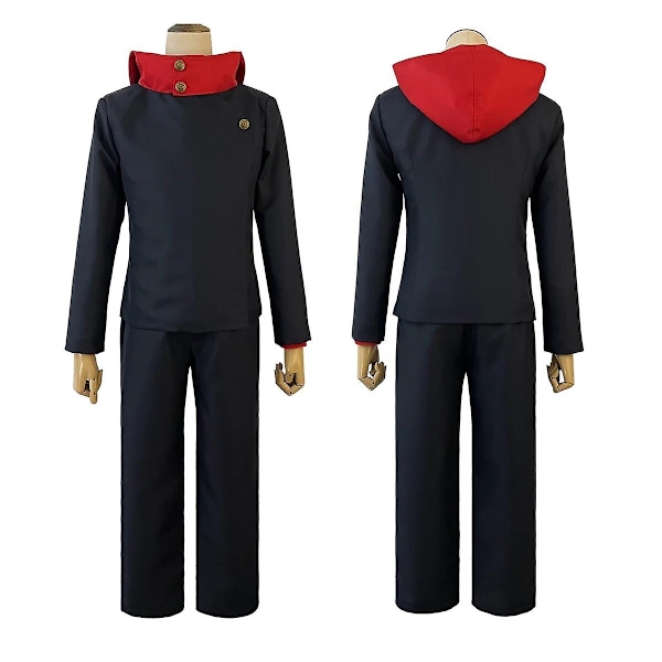 Holoun Jujutsu Kaisen Anime Suguru Geto Satoru Gojo Itadori Yuji Nanami Kento Inumaki Toge Yuta Okkotsu Cosplay Kostym Peruk Xxs-2xl-Perfekt Itadori Costume XXS