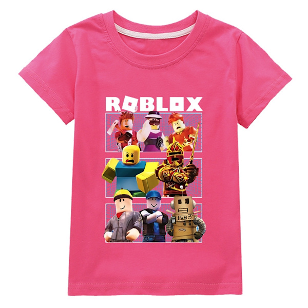 ROBLOX T-shirt Fashion Børne T-shirt F10 - Perfet Rose red 170cm