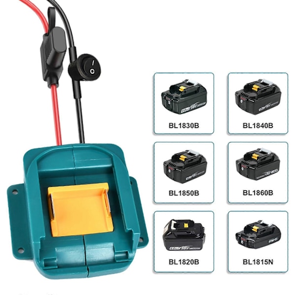 Bærbar Bil Nødstartsett Egnet Kompatibel med Batteri med Flere Beskyttelser LED-Skjerm Lett å Bære - Perfekt For Makita Battery