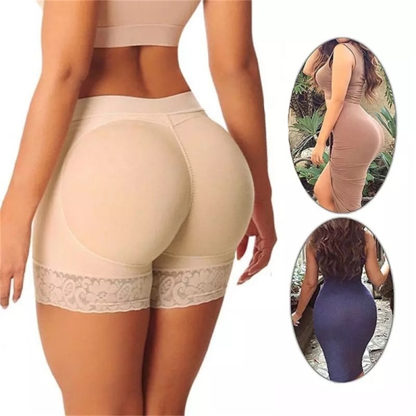 Butt Lifter Trosa Body Shaper Vadderade Lift Bum Hip Trosor - Perfet Apricot XL