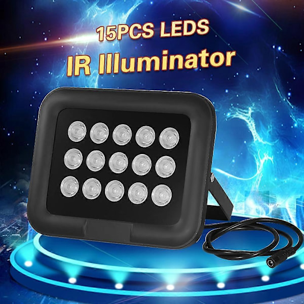 IR-belysning 6-delad Array IR LED IR-belysning Nattseende Bred vinkel Lång räckvidd Utomhus Vattentät För CCTV Säkerhetskamera - Perfekt 15