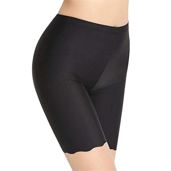 kvinnors elastiska säkerhet under shorts Leggings Byxor Anti skavunderkläder Andas - Perfet 2XL Black