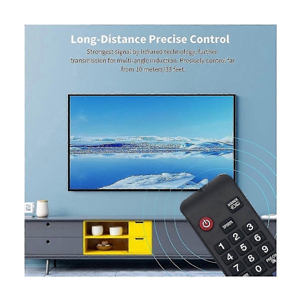 BN59-01198Q Erstatningsfjernkontroll for smart-TV UE40JU6445K UE55JU6445K T32E390SX-Perfet