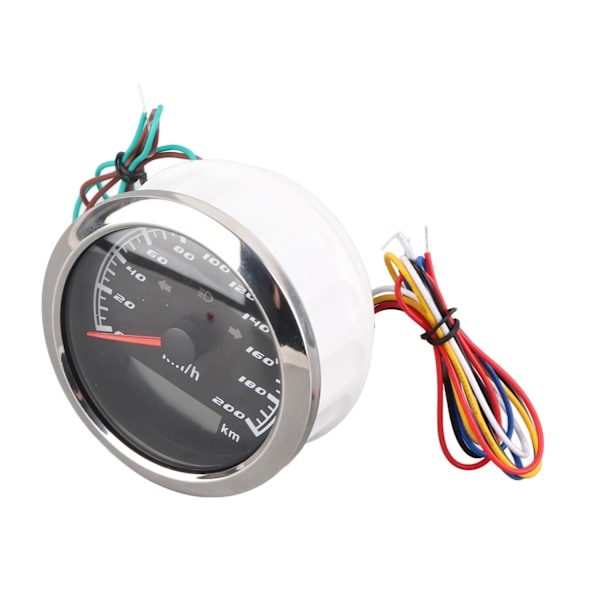 9-32V IP67 GPS Speedometer 200 km/h 0-999999 km LCD Odometer Anti-dug Multifunktionsmåler til Biler Motorcykler Skibe - Perfet